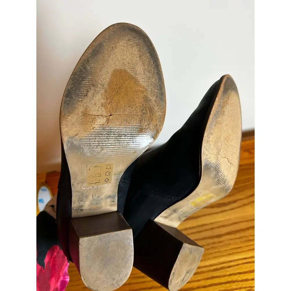 Madewell Size 10 Black Bootie The Regan JB307 Shoe Heel